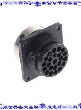 192990-1710 圆形连接器23POS插座外壳用于母插口黑色面板安装