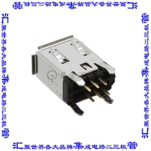 3E106-1230 KV 连接器火线(IEEE1394)插座6POS通孔