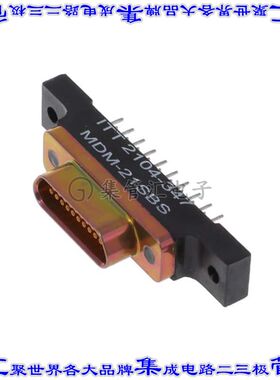 MDM-21SBS 连接器21POS插座母插口2排D-TYPE型面板安装通孔