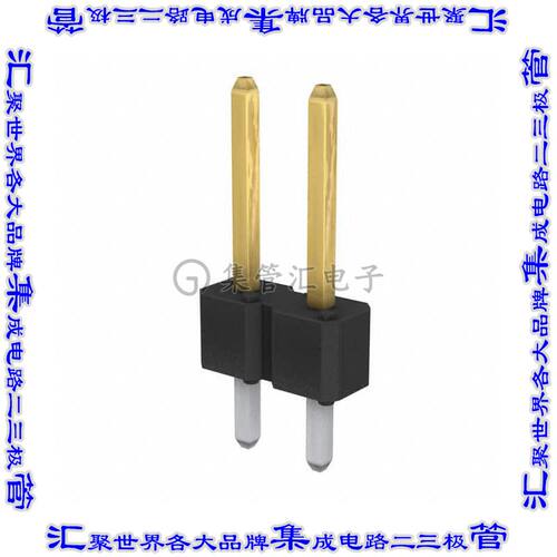 77311-824-02LF 针座连接器2POS接头2.54mm公形插针通孔直针镀金