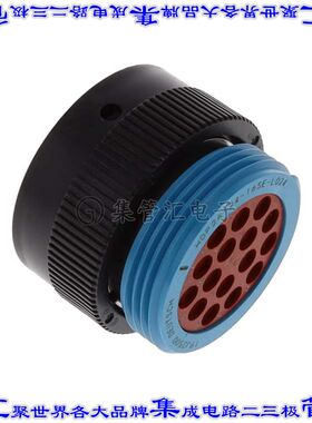 2293823-1 圆形连接器16POS插头外壳用于母插口黑色自由悬挂连接