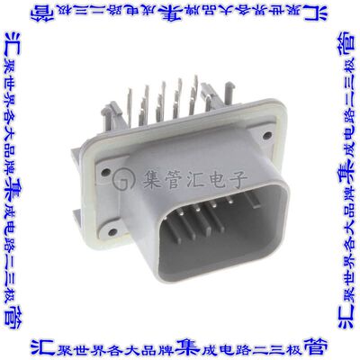776267-4 针座连接器14POS接头3排4mm公形插针通孔锡