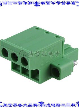 1777811 端子块连接器3POS插头母插口5.08mm绿色自由悬挂