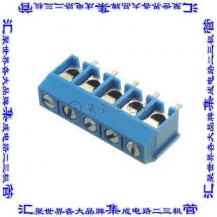 EBBA-05-C-SS-BU 线对板连接器5POS接线端子5mm通孔水平带板