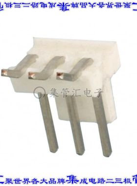 644877-3 针座连接器3POS接头2.54mm公形插针通孔直角锡