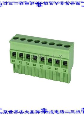 2ESDP-08P 端子块连接器8POS插头母插口5.08mm绿色自由悬挂