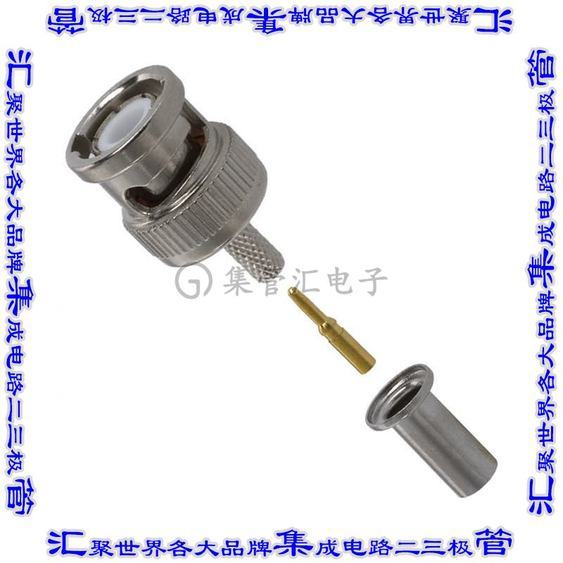 CPMC8818 同轴连接器BNC插头公引脚压接焊接50欧姆自由悬挂