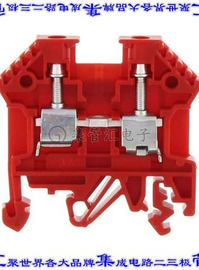 1001.9 端子块连接器2POS馈通式6.0mm红色10-22AWG