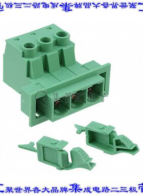 1703386 接插件连接器TERM BLK HEADER 3POS GREEN