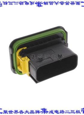 1-1564407-1 矩形连接器外壳16POS插头2排公形引脚黑色面板安装