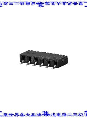 2307725-6 针座连接器6POS插座2mm母形插口表贴SMD镀金