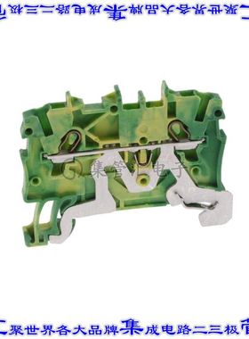 2000-1207 端子块连接器2POS接地地面3.5mm绿色黄色16-20AWG