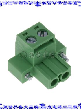 395345002 0395345002端子块连接器2POS插头母插口5.08mm绿色自由