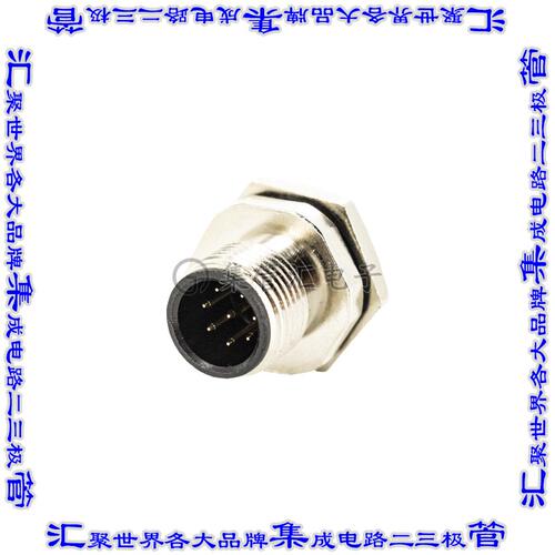 216A-08MAR 圆形连接器8POS插座公形引脚焊杯镀金面板安装