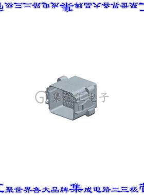 2013393-1 矩形连接器外壳32POS插头4排2mm公形引脚黑色自由悬挂