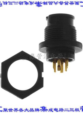 EN3P4FX 圆形连接器4POS插座母插口焊杯镀金面板安装