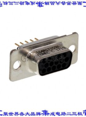 164A17159X 连接器15POS插座母插口3排D-Sub高密度通孔