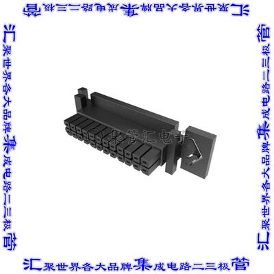 10159684-24GLF 矩形连接器外壳24POS插座2排3mm母形插口黑色面板