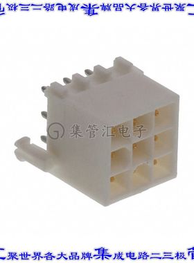 1-770876-1 针座连接器9POS接头3排4.14mm公形插针通孔直针镀金