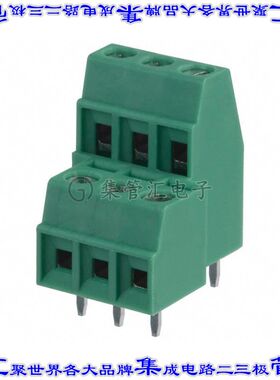 1708039 线对板连接器3POS接线端子2排3.81mm通孔水平带板
