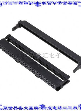 XG4M-5031-T 矩形连接器50POS插座2排2.54mm母插口黑色IDC镀金自