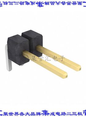 PZC02SGAN 针座连接器2POS接头2.54mm公形插针通孔直角镀金