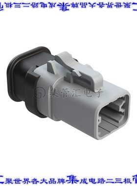 ATP06-4S-SR02 矩形连接器外壳4POS插头2排母形插口灰色自由悬挂