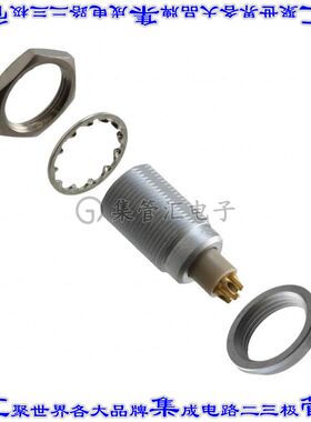 JBXEA0G04FSSDS 圆形连接器4POS插座母插口焊杯镀金面板安装