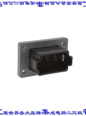 DT04-12PB-CL03 矩形连接器外壳12POS插座2排公形引脚黑色面板安
