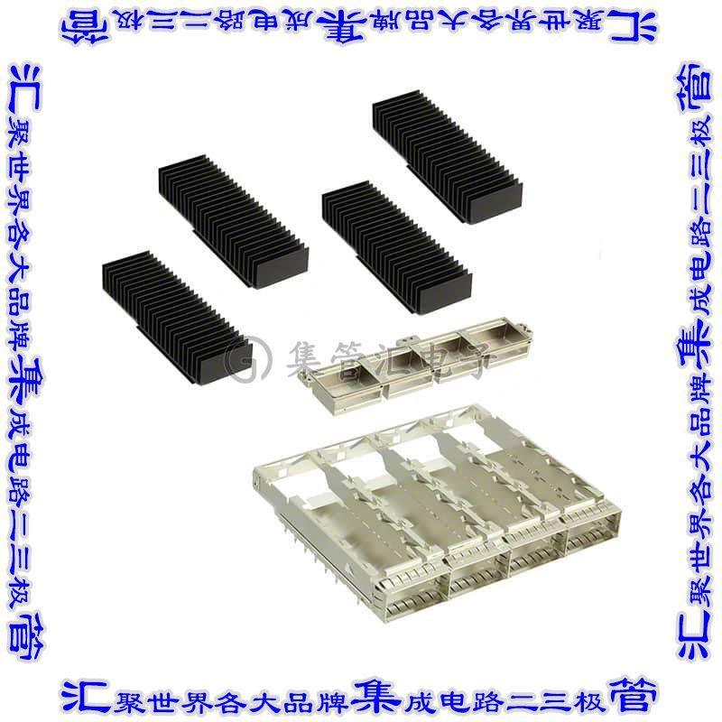 U98-C421-10C1 插拔式连接器外壳成组(1 x 4)CFP4通孔直角压配