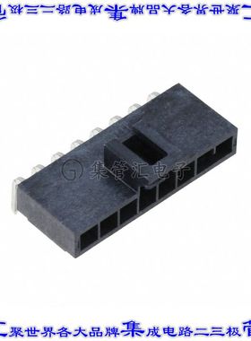 1053131108 针座连接器8POS接头2.5mm公形插针通孔直角锡