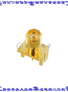 132432 同轴连接器SMA插座母插槽焊接50欧姆板边缘