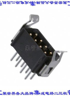 M80-8530842 针座连接器8POS接头2排2mm公形插针通孔直针镀金