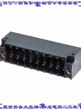 1787085 端子块连接器18POS接头公引脚带罩2排3.5mm黑色90DEG通孔