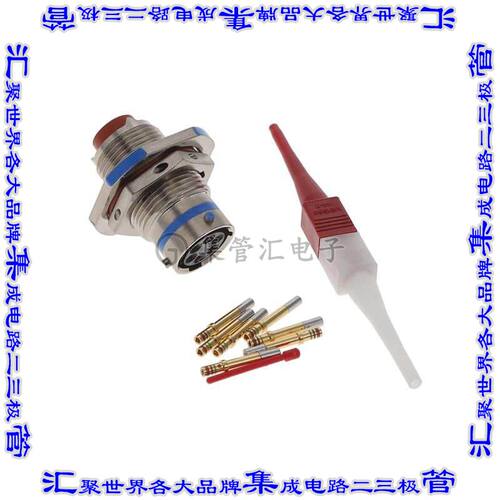 MS3474L10-6S 圆形连接器6POS插座母插口压接面板安装
