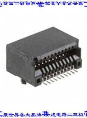 10056847-101LF 卡边缘连接器20POS母头2排0.8mm黑色镀金