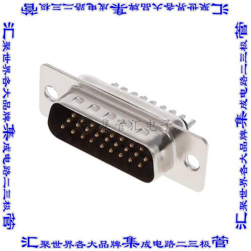 K86X-AA-26P 连接器26POS插头公引脚3排D-Sub高密度通孔