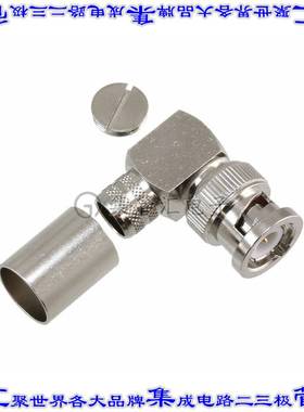 112595 同轴连接器BNC插头公引脚焊接50欧姆自由悬挂直角