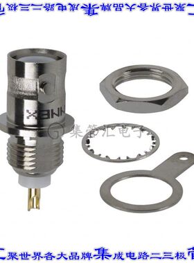 112424RP 同轴连接器RP-BNC插座公插针焊杯50欧姆面板安装