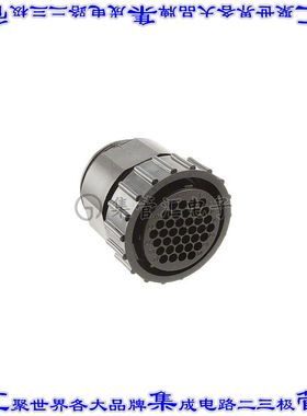 796288-1 圆形连接器37POS插头外壳用于母插口黑色自由悬挂底壳联