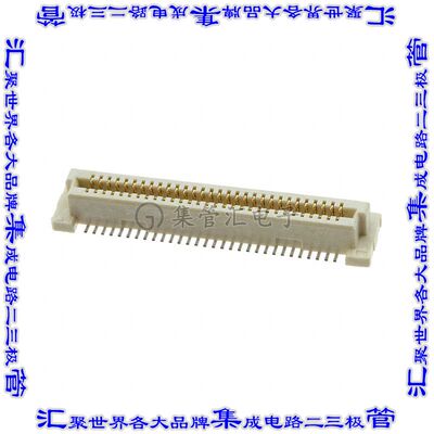 6123000-2 板对板连接器60POS插座外罩触点2排0.8mm表贴SMD镀金