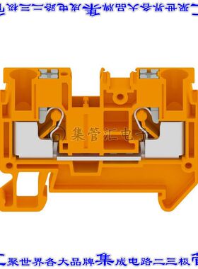 REB-B2D-OR 端子块连接器2POS馈通式8.2mm橙色8-20AWG
