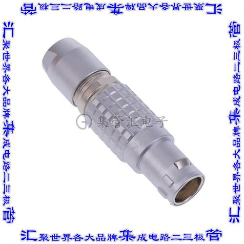 FGJ.1B.304.CLLD76 圆形连接器4POS插头母插口焊杯镀金自由悬挂