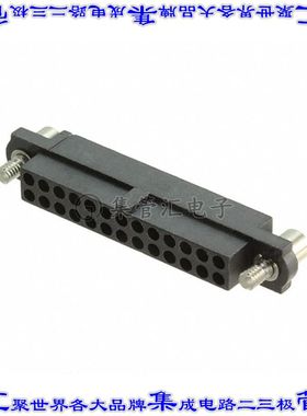 M80-4812642 矩形连接器26POS插座2排2mm母插口黑色压接镀金自由