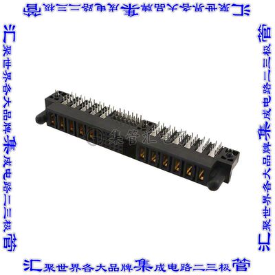 51625-XX001LF 背板连接器35POS插座母插口4排2.54mm板边缘通孔直