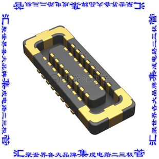 245861016004829+ 板对板连接器16POS插座中央带触点2排0.35mm表