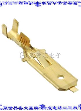 62553-1 快速连接器端子公头6.35mm压接18-22AWG