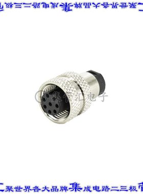 216A-08FO0 圆形连接器8POS插头母插口焊杯镀金自由悬挂