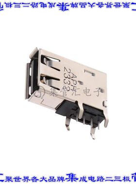 GSB19121TP2EU 连接器USB-A插座4POS USB 2.0通孔直角