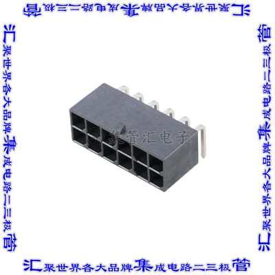 10146997-10100LF 针座连接器10POS接头2排5.7mm公形插针通孔直角